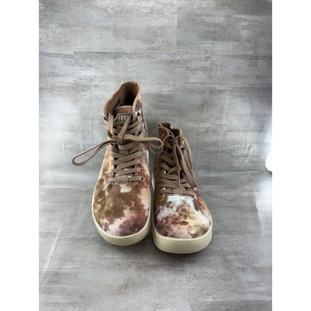 Nobull High Top Canvas Trainer Earth Tie Dye Sneakers Women 7.5 Mens 6